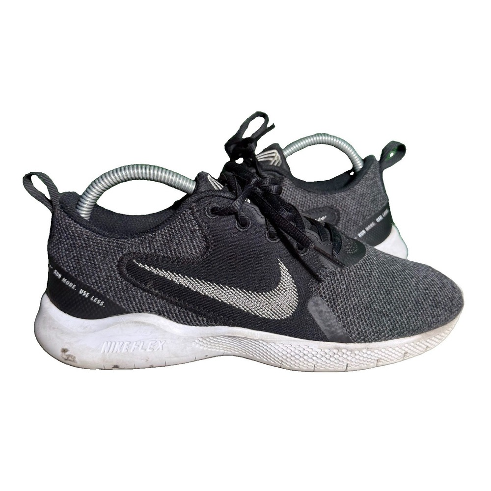 Nike Flex Experience Run 10 Black White Running Shoes CI9964-002 Women's Size 8